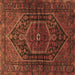 Square Persian Brown Traditional Rug, tr2859brn