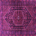 Square Persian Purple Traditional Rug, tr2859pur
