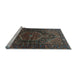 Sideview of Machine Washable Persian Light Blue Traditional Rug, wshtr2859lblu