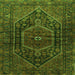 Serging Thickness of Persian Green Traditional Rug, tr2859grn