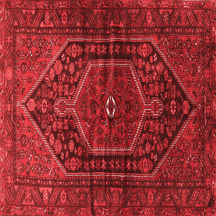 Machine Washable Persian Red Traditional Rug, wshtr2859red