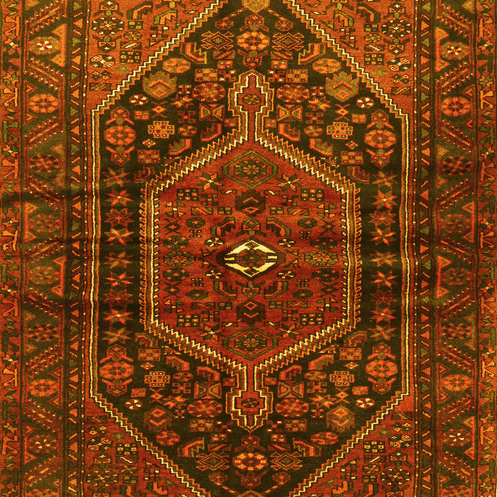 Machine Washable Persian Yellow Traditional Rug, wshtr2859yw