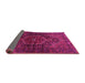 Sideview of Persian Pink Traditional Rug, tr2859pnk