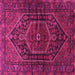 Square Persian Pink Traditional Rug, tr2859pnk