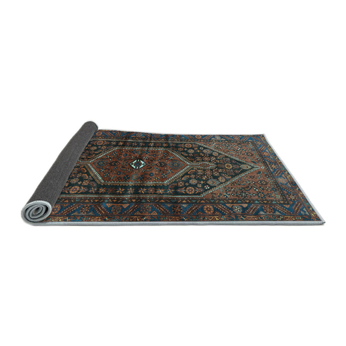 Sideview of Persian Light Blue Traditional Rug, tr2859lblu