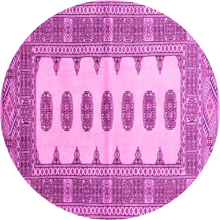 Round Southwestern Pink Country Rug, tr285pnk