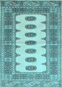 Southwestern Light Blue Country Rug, tr285lblu