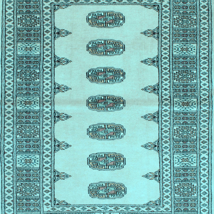 Southwestern Light Blue Country Rug, tr285lblu