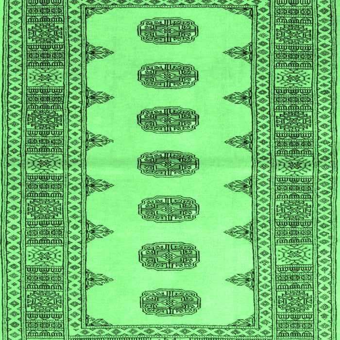 Machine Washable Southwestern Emerald Green Country Area Rugs, wshtr285emgrn