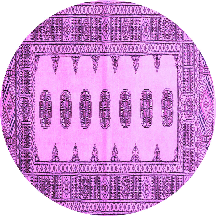 Round Southwestern Purple Country Rug, tr285pur