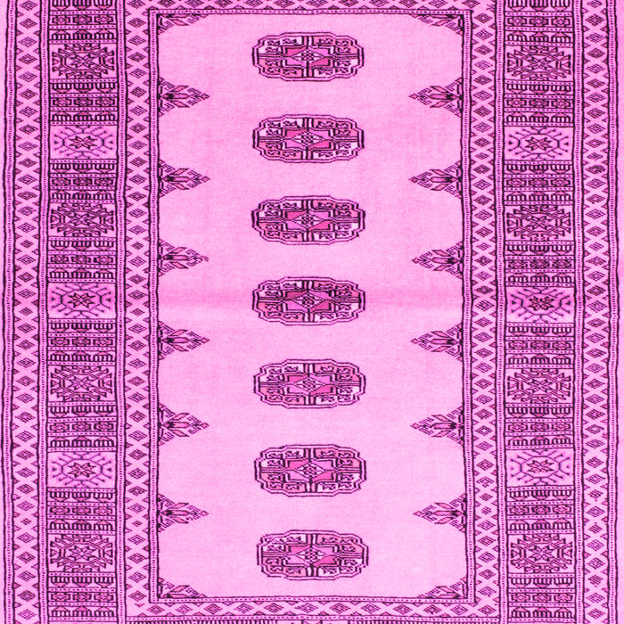 Machine Washable Southwestern Pink Country Rug, wshtr285pnk