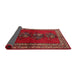 Sideview of Traditional Sienna Brown Persian Rug, tr286