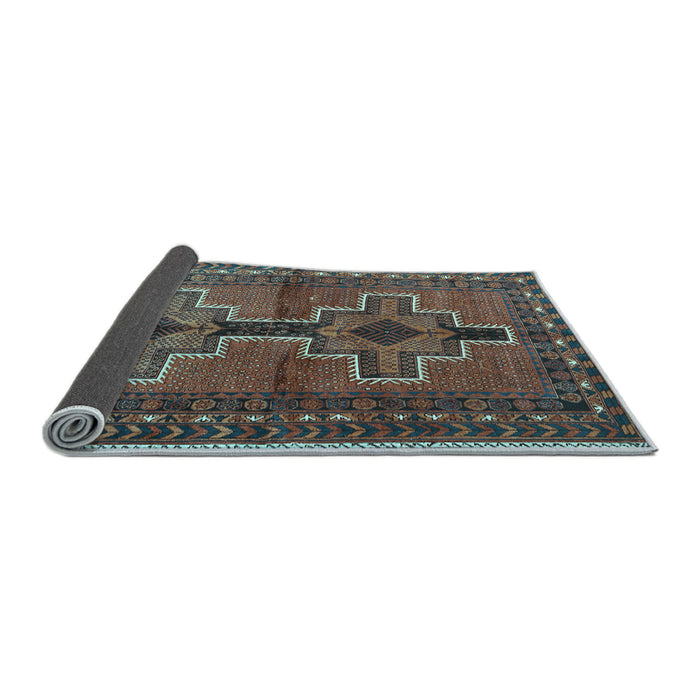 Sideview of Persian Light Blue Traditional Rug, tr2860lblu