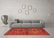 Machine Washable Persian Orange Traditional Area Rugs in a Living Room, wshtr2860org