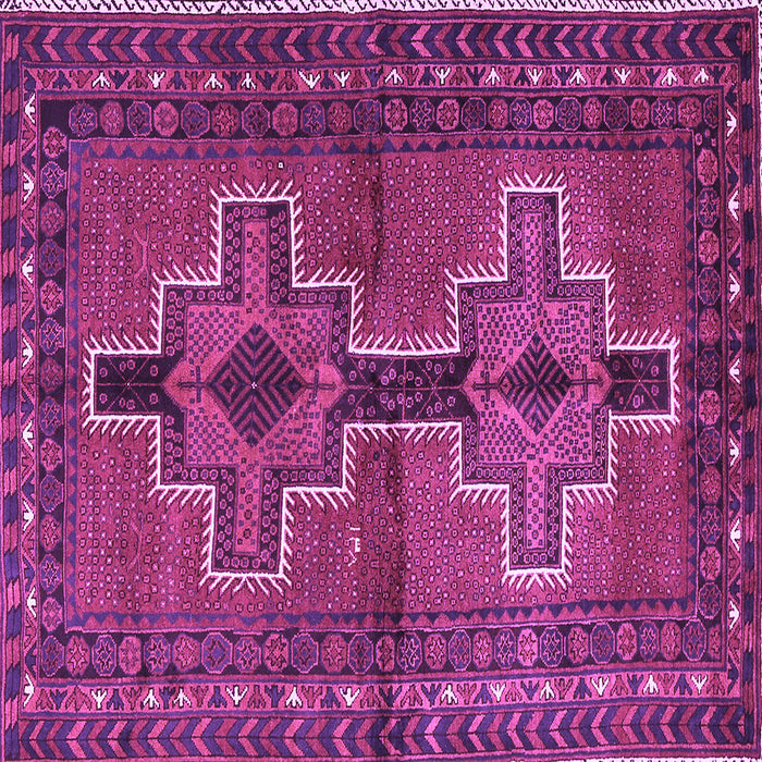 Square Machine Washable Persian Purple Traditional Area Rugs, wshtr2860pur