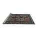 Sideview of Machine Washable Persian Light Blue Traditional Rug, wshtr2860lblu