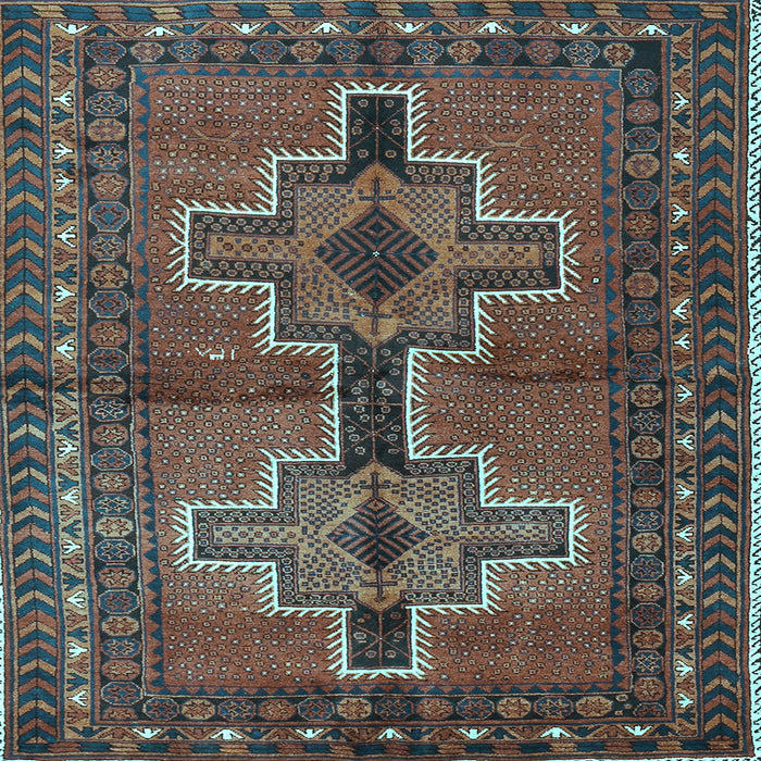 Square Persian Light Blue Traditional Rug, tr2860lblu