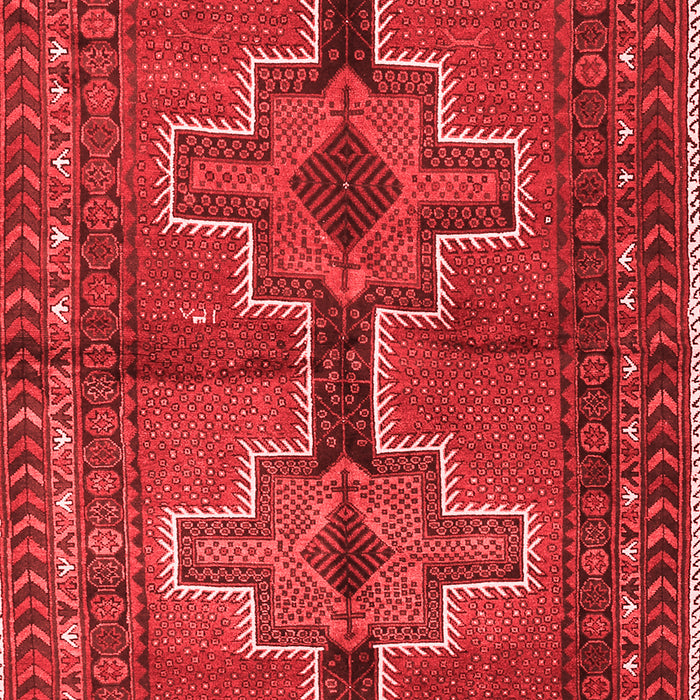 Machine Washable Persian Red Traditional Rug, wshtr2860red