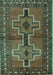 Persian Turquoise Traditional Rug, tr2860turq