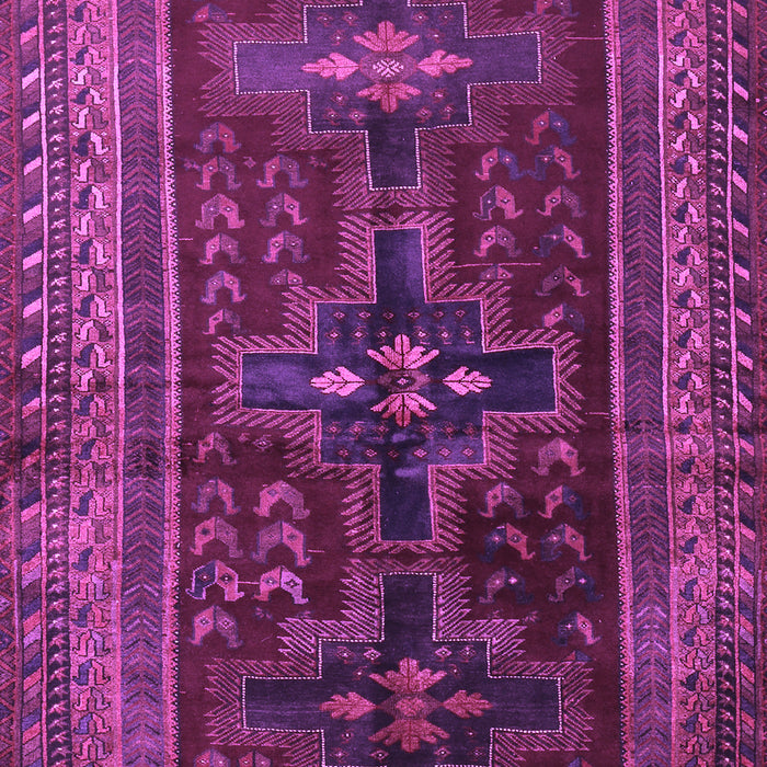 Machine Washable Persian Purple Traditional Area Rugs, wshtr2861pur