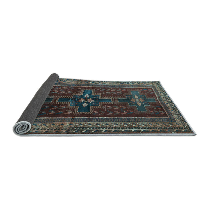 Sideview of Persian Light Blue Traditional Rug, tr2861lblu