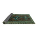 Sideview of Persian Turquoise Traditional Rug, tr2861turq