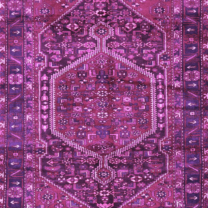 Machine Washable Persian Purple Traditional Area Rugs, wshtr2862pur