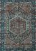 Machine Washable Persian Light Blue Traditional Rug, wshtr2862lblu