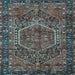 Square Machine Washable Persian Light Blue Traditional Rug, wshtr2862lblu