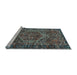 Sideview of Machine Washable Persian Light Blue Traditional Rug, wshtr2862lblu