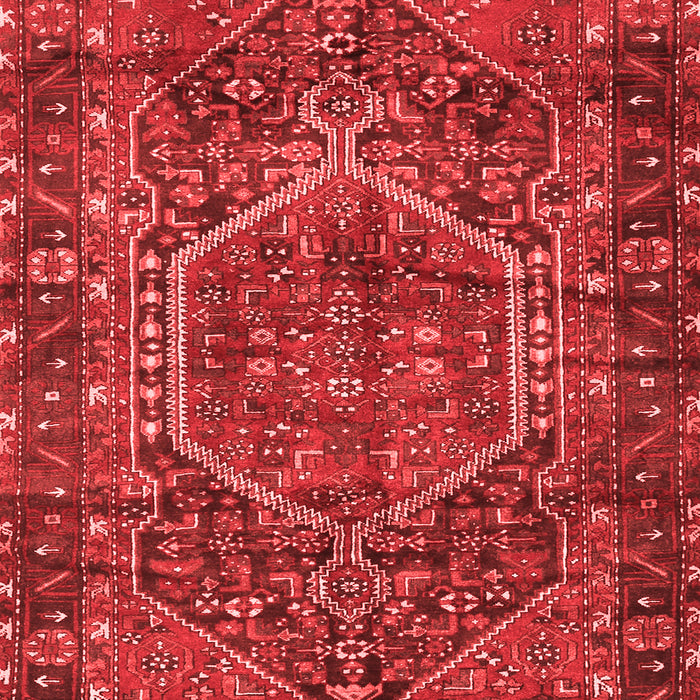 Machine Washable Persian Red Traditional Rug, wshtr2862red