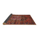 Sideview of Traditional Sienna Brown Persian Rug, tr2863