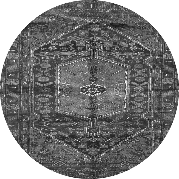 Machine Washable Persian Gray Traditional Rug, wshtr2863gry