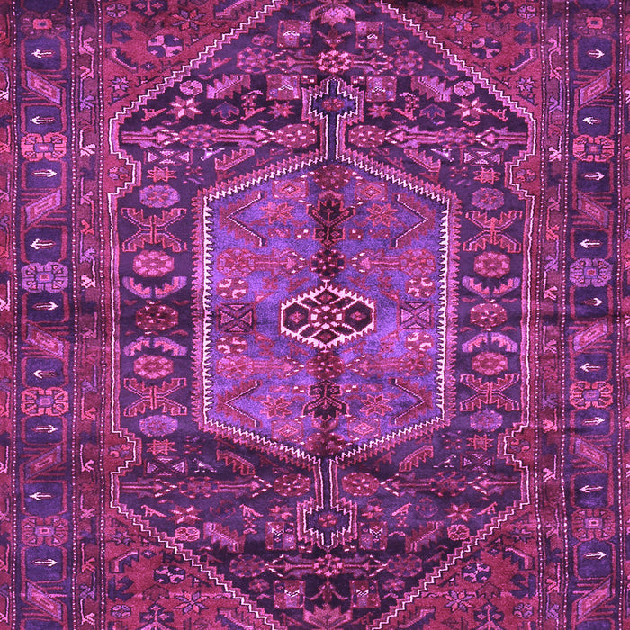 Machine Washable Persian Purple Traditional Area Rugs, wshtr2863pur