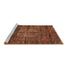 Sideview of Machine Washable Persian Brown Traditional Rug, wshtr2863brn