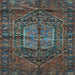 Square Persian Light Blue Traditional Rug, tr2863lblu