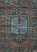 Machine Washable Persian Light Blue Traditional Rug, wshtr2863lblu