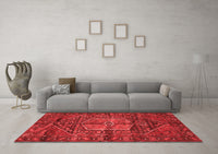 Machine Washable Persian Red Traditional Rug, wshtr2863red