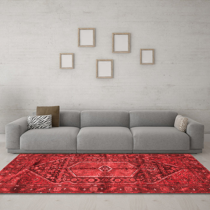 Traditional Red Washable Rugs