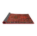 Sideview of Traditional Chestnut Brown Persian Rug, tr2864