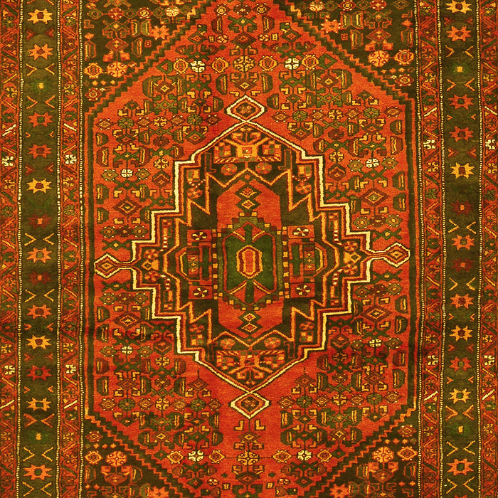 Machine Washable Persian Yellow Traditional Rug, wshtr2864yw