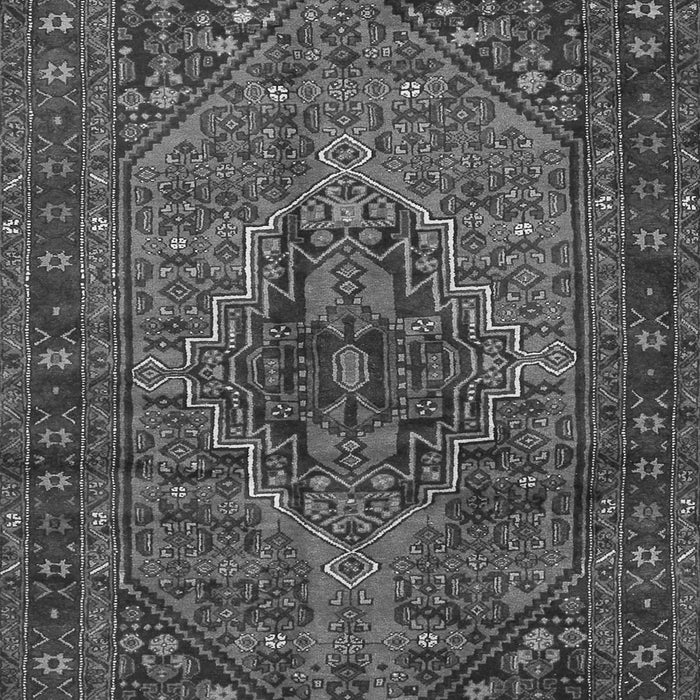 Serging Thickness of Machine Washable Persian Gray Traditional Rug, wshtr2864gry