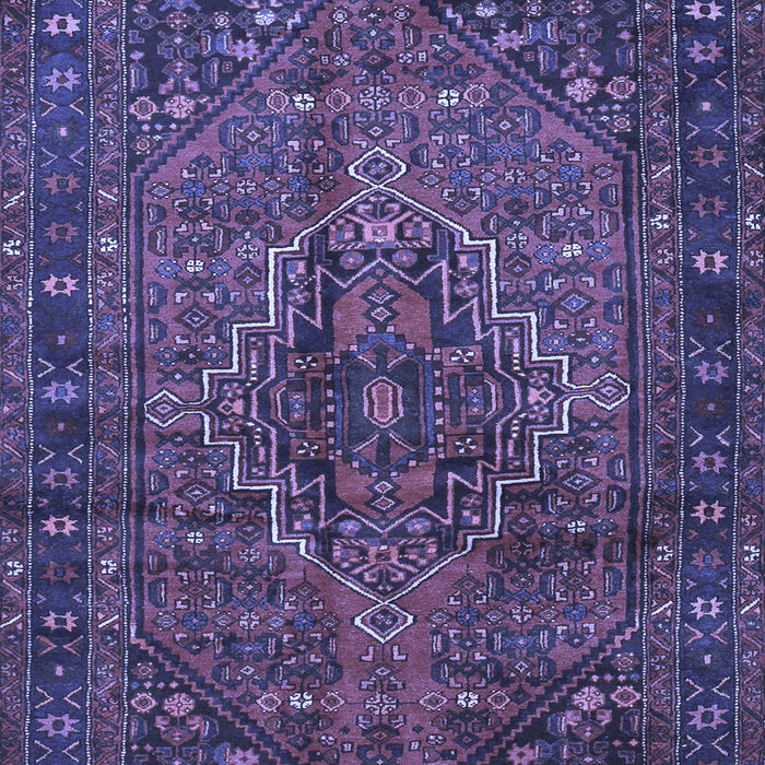 Machine Washable Persian Blue Traditional Rug, wshtr2864blu
