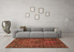 Machine Washable Persian Brown Traditional Rug in a Living Room,, wshtr2864brn