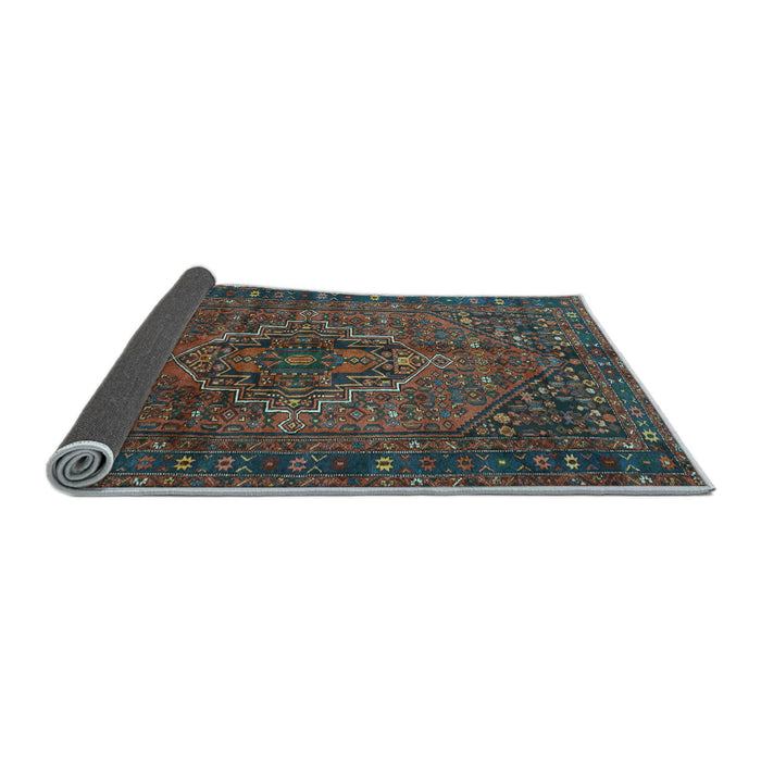 Sideview of Persian Light Blue Traditional Rug, tr2864lblu
