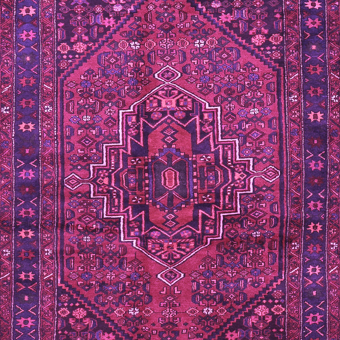 Machine Washable Persian Purple Traditional Area Rugs, wshtr2864pur
