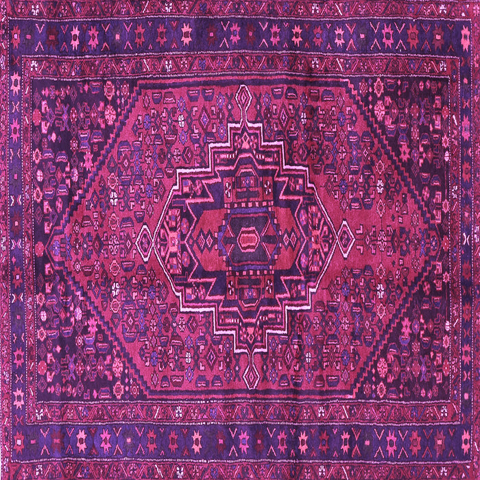 Square Persian Purple Traditional Rug, tr2864pur