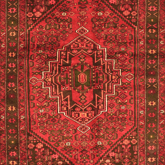 Serging Thickness of Machine Washable Persian Orange Traditional Area Rugs, wshtr2864org