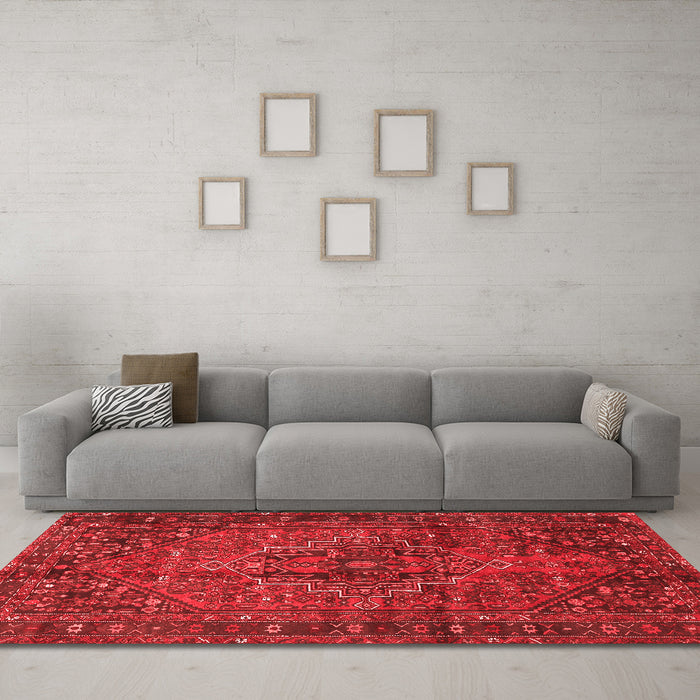Traditional Red Washable Rugs