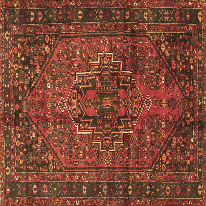 Square Persian Brown Traditional Rug, tr2864brn
